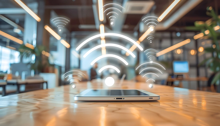 Señal de wifi en empresa